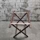 Folding table with floral marquetry