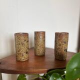 Pyrite stoneware vases