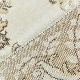 Tapis turc vintage 291 x 172 cm, rose pastel, vert et marron