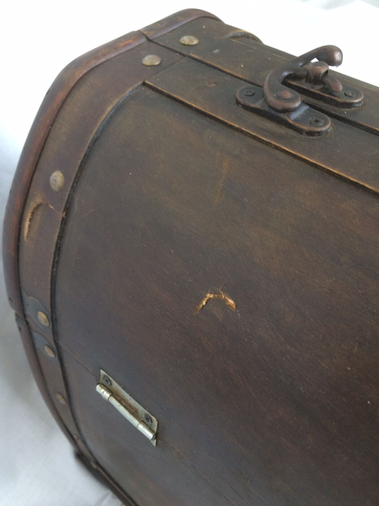 Old doctor wooden suitcase