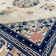 Tapis carré vintage Art Déco de Pékin Chine