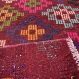 Vintage turkish kilim rug ,  136 x 76 cm