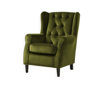 Fauteuil style scandinave - vert