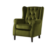 Scandinavian / vintage olive green armchair