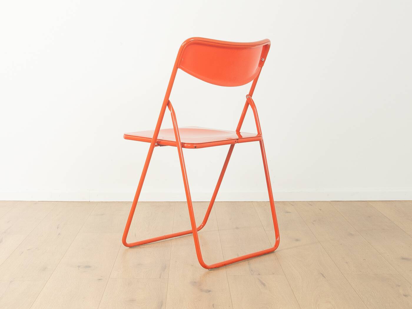 Timeless TED folding chairs by Niels Gammelgaard for IKEA from the 1970s in red (set of 4)