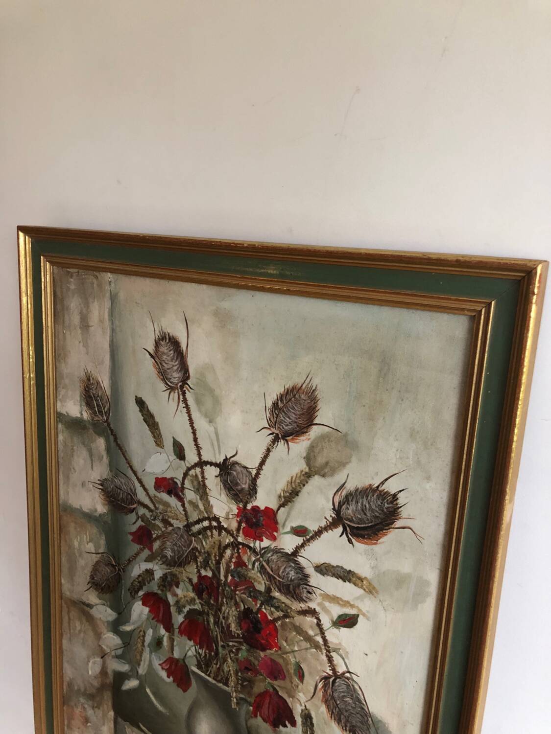 Oil painting on canvas bouquet of flowers