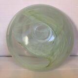 Large green pâte de verre dish.