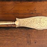 Gold metal fish serving knife