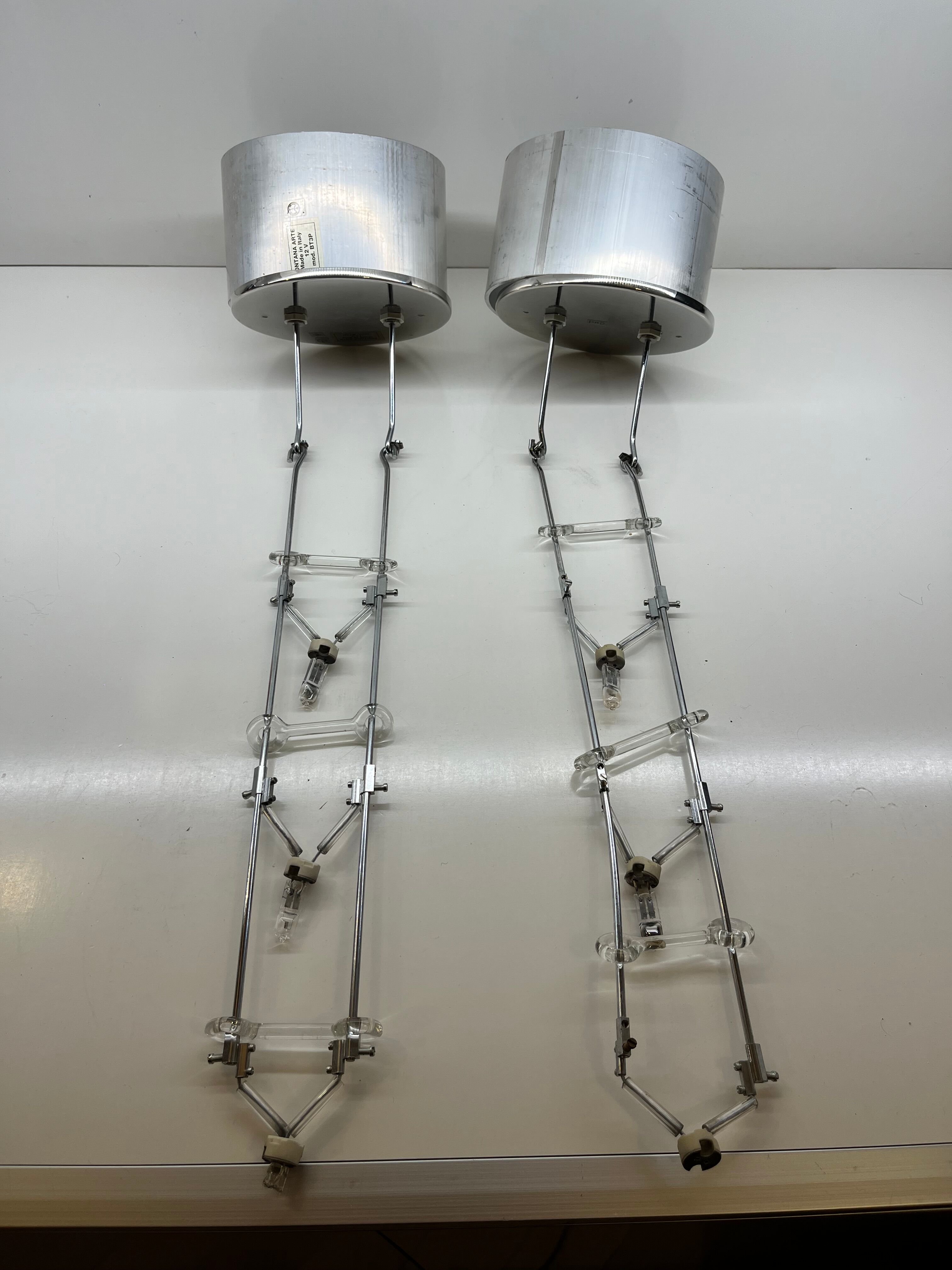 Pair of Scintilla Suspensions by Livio and Pier Giacomo Castiglioni Fontana Ar