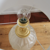 Pair of polished glass art deco lamp