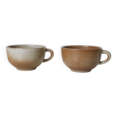 Set de 2 tasses en grès, Grès du Marais, vintage, 1980