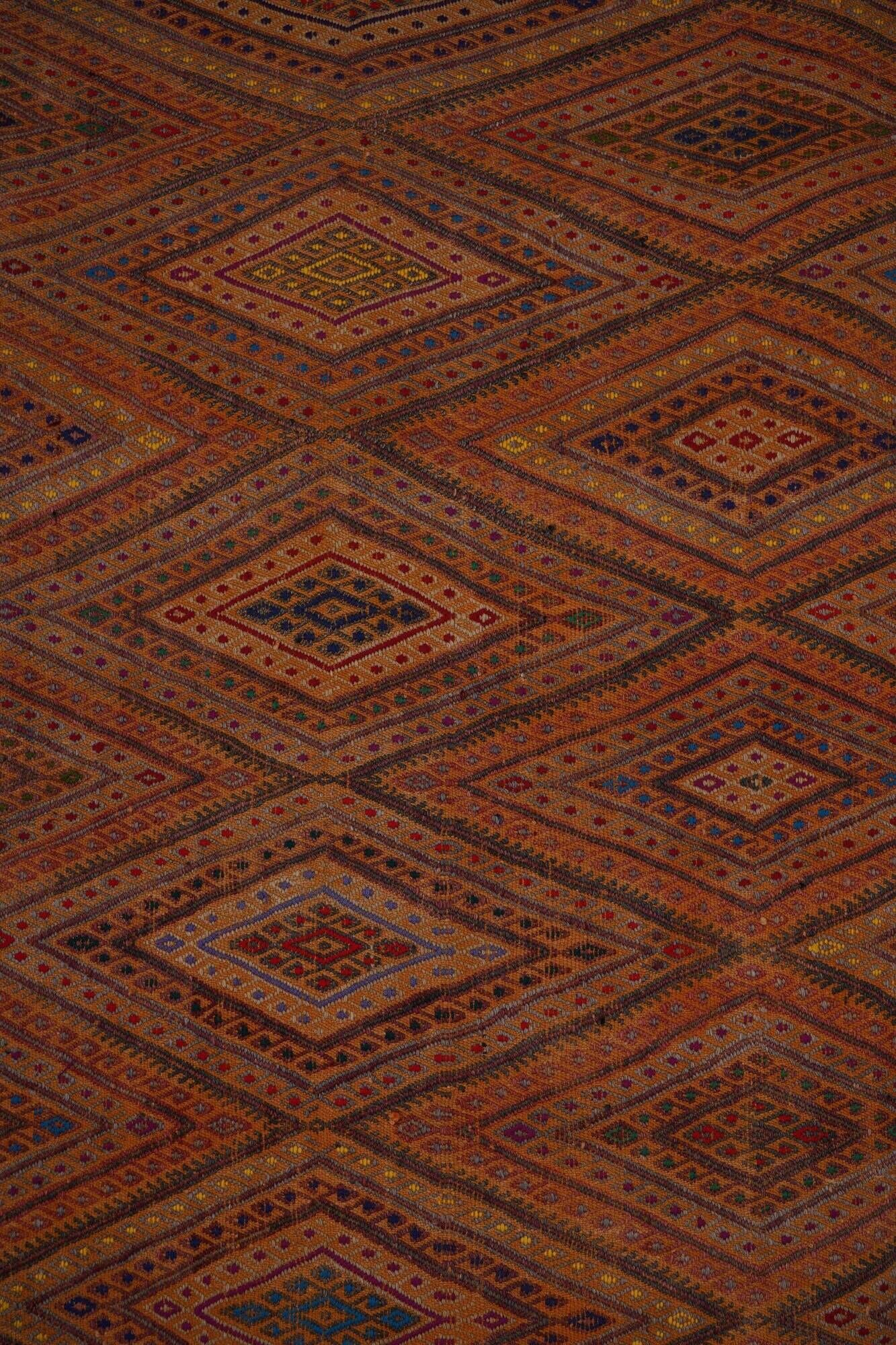Vintage Turkish kilim, handwoven, 165x234 cm.
