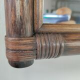 Vintage rattan mirror
