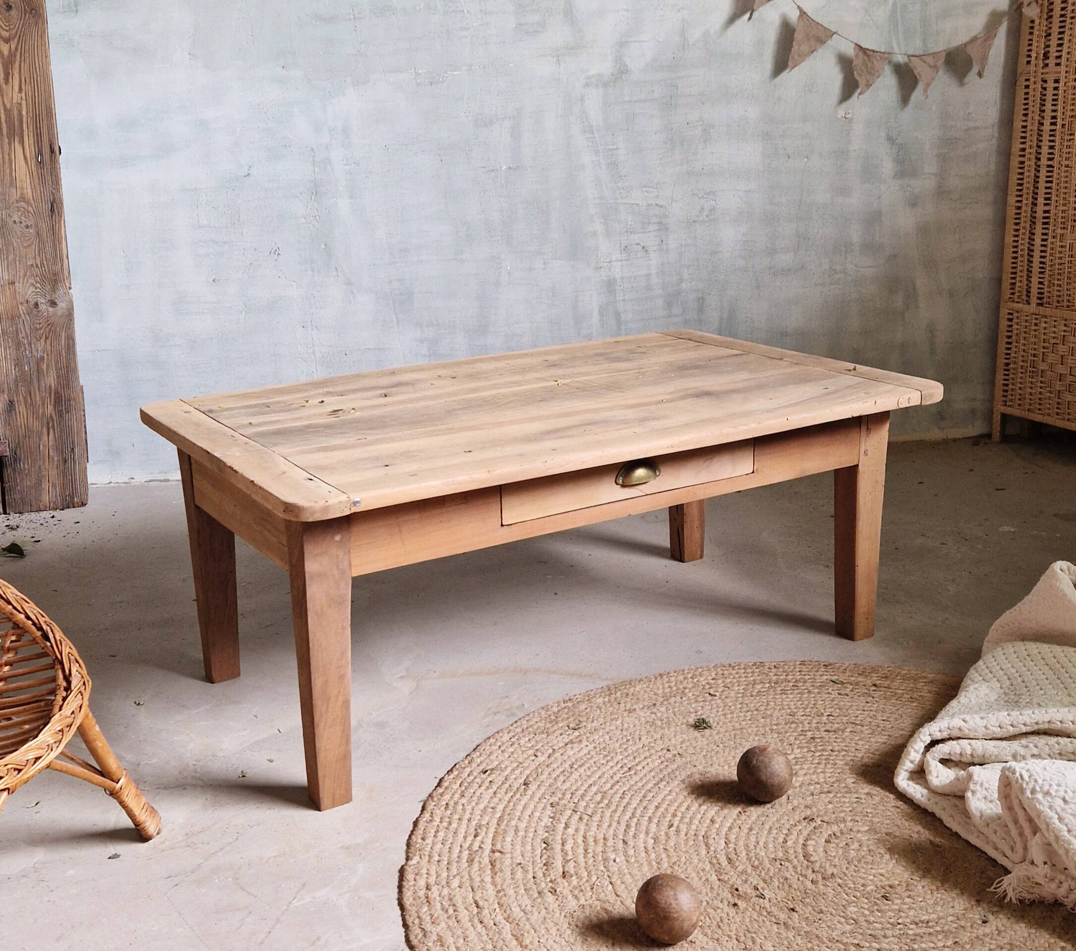 Old and beautiful walnut coffee table