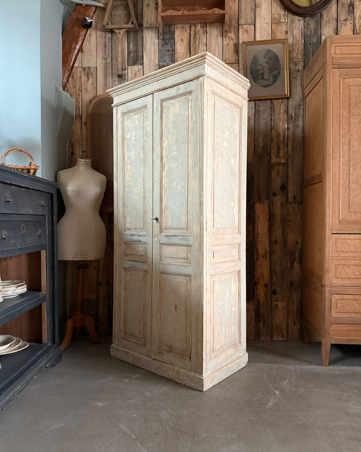 Patinated Parisian wardrobe (renovated)