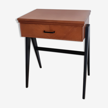 Bureau table de couture en teck