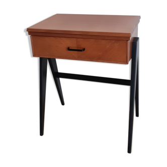 Bureau table de couture en teck