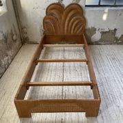 Bed 1 place "palm" wicker and rattan Vivai Del Sud