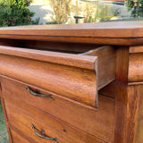 Old oak workshop furniture with drawers