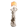 Antique floor lamp statue of a Nereid in concrete, 20th century.