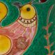 Ceramic peacock wall art, Spain, 1970
