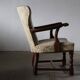 Vintage Danish Art Deco Pair of Armchairs in Solid Oak - 1940s