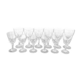 Service of 12 luminarc glasses, flamenco series