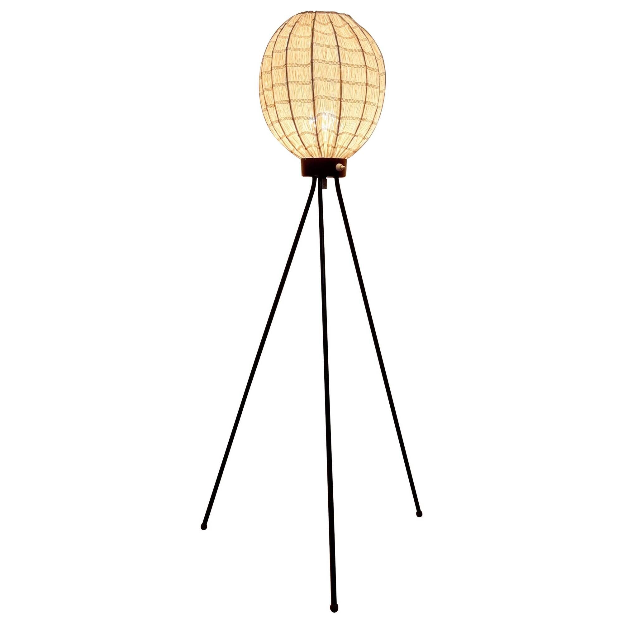 Rare Swedish tripod lamp, modern Scandinavian / mid-century modern style.