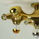 cosack gemini space age CEILING LIGHT - gold-colored - sputnik - 1970s