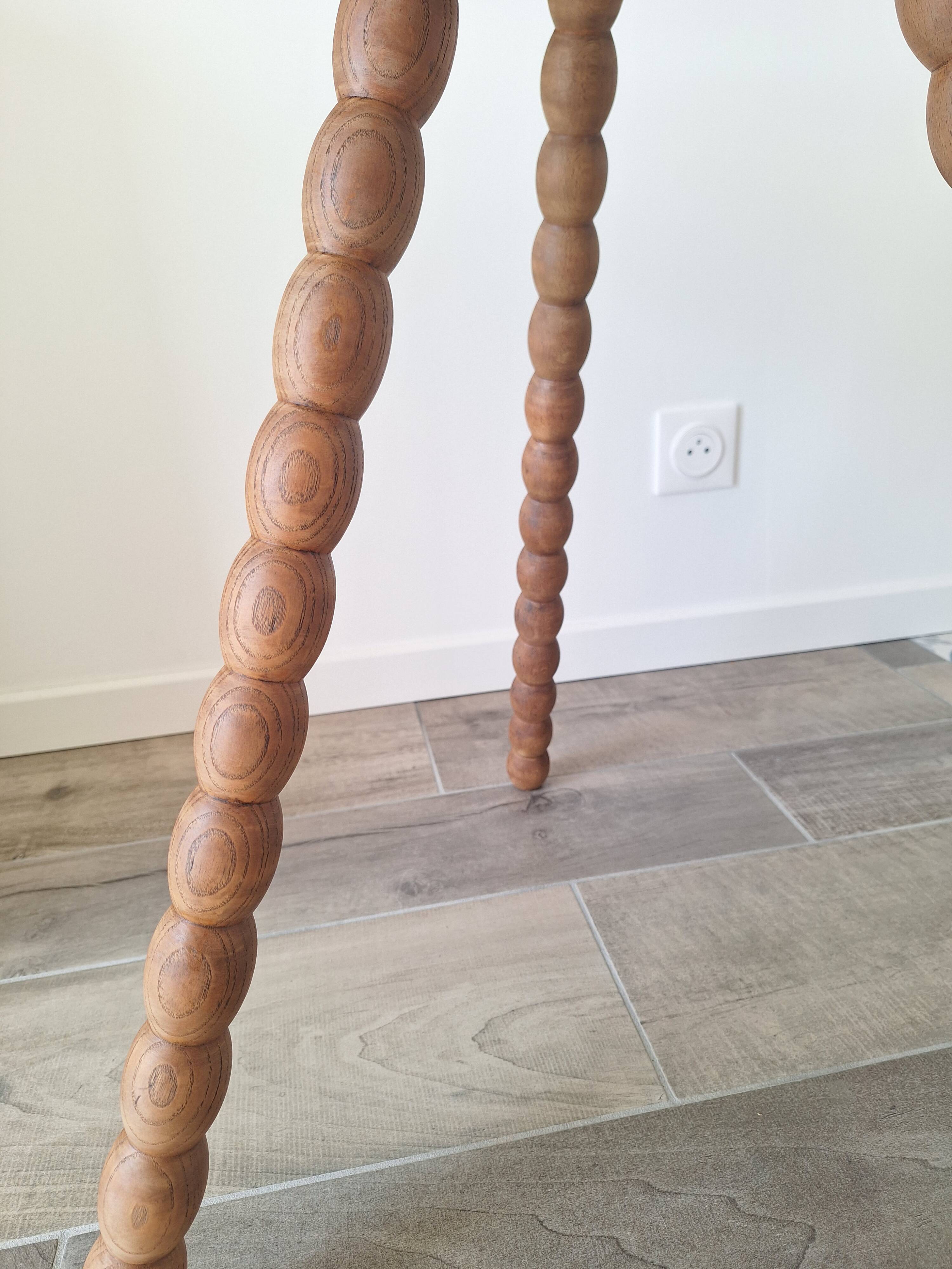 Tripod side table / end table in solid wood