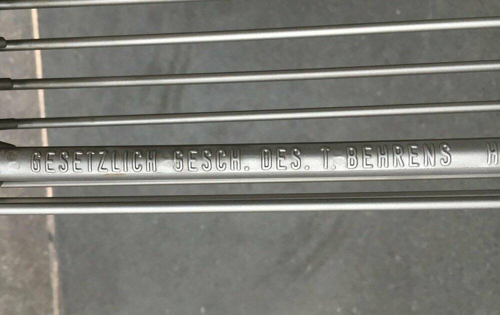 Postmodern German kitchen bar stool Kreuzschwinger by Till Behrens for Schlubach, 1980s.