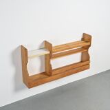 Pine wall-mounted sideboard, Les Arcs 1800, circa 1970