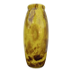 Large marbled yellow Art Deco vase