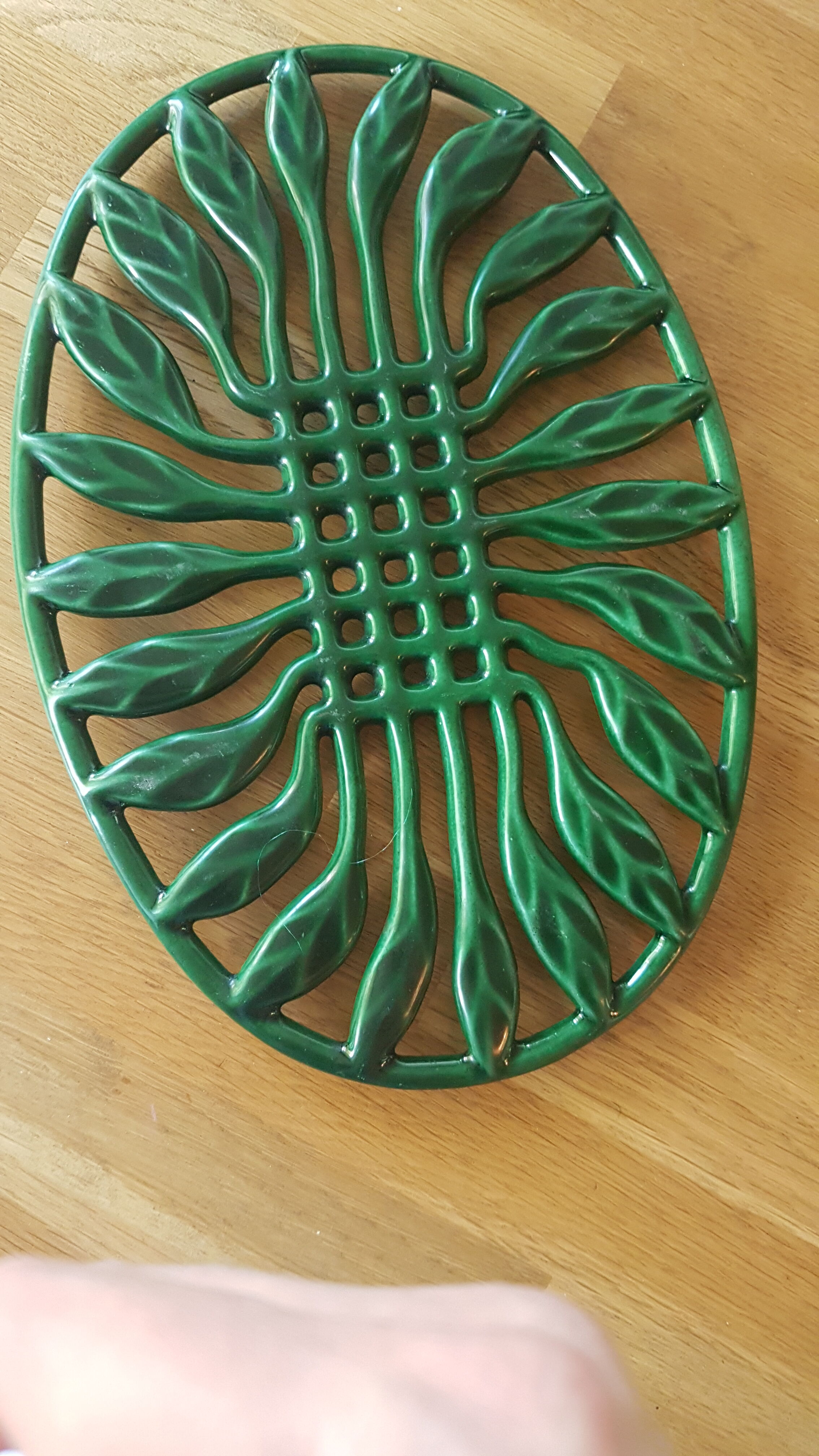 Dessous de plat en fonte émaillée invicta vert