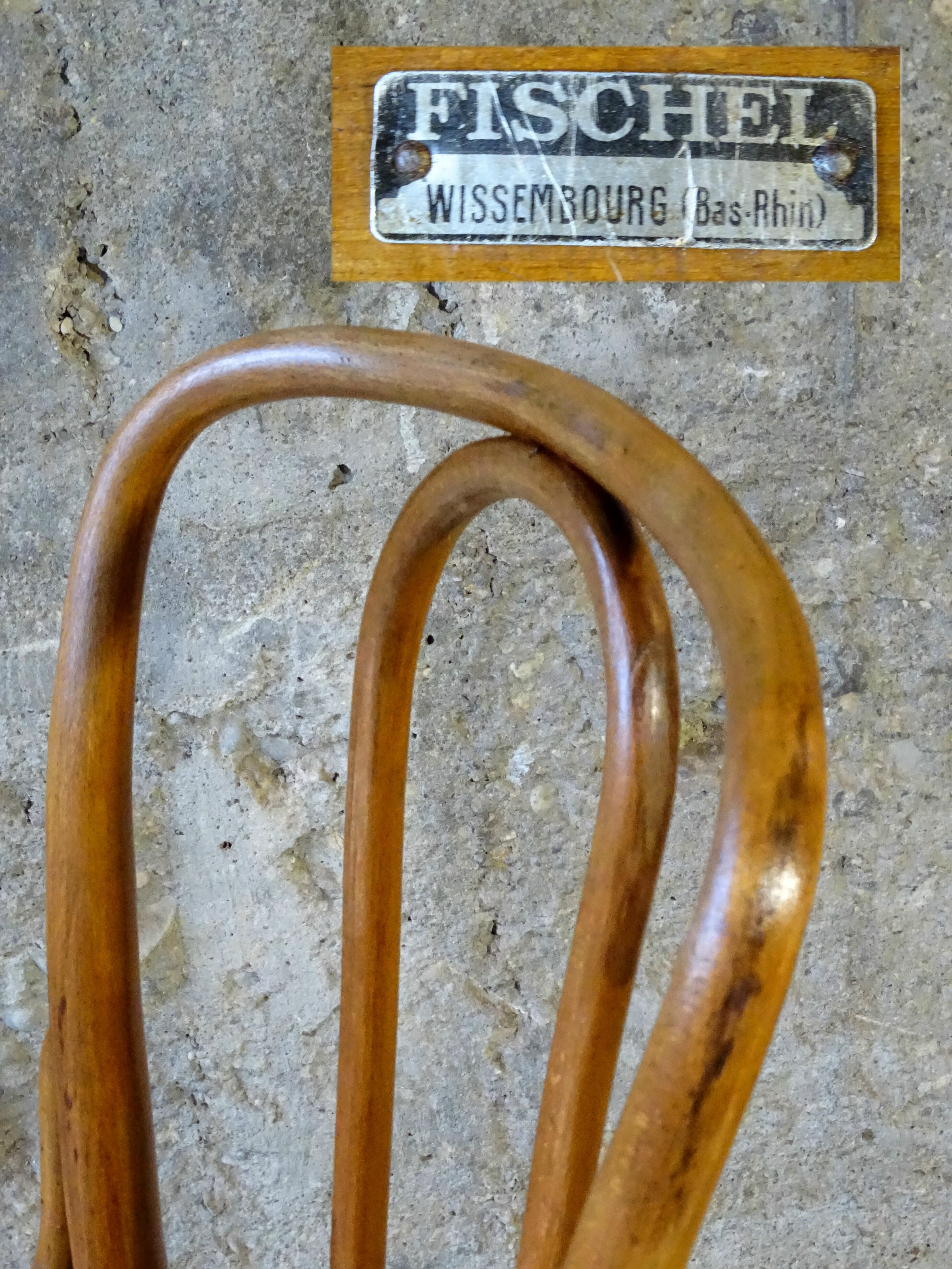 Canned bistro chair Fischel N°113, circa 1925