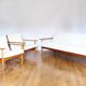 Daybad sofa and 2 Scandinavian armchairs