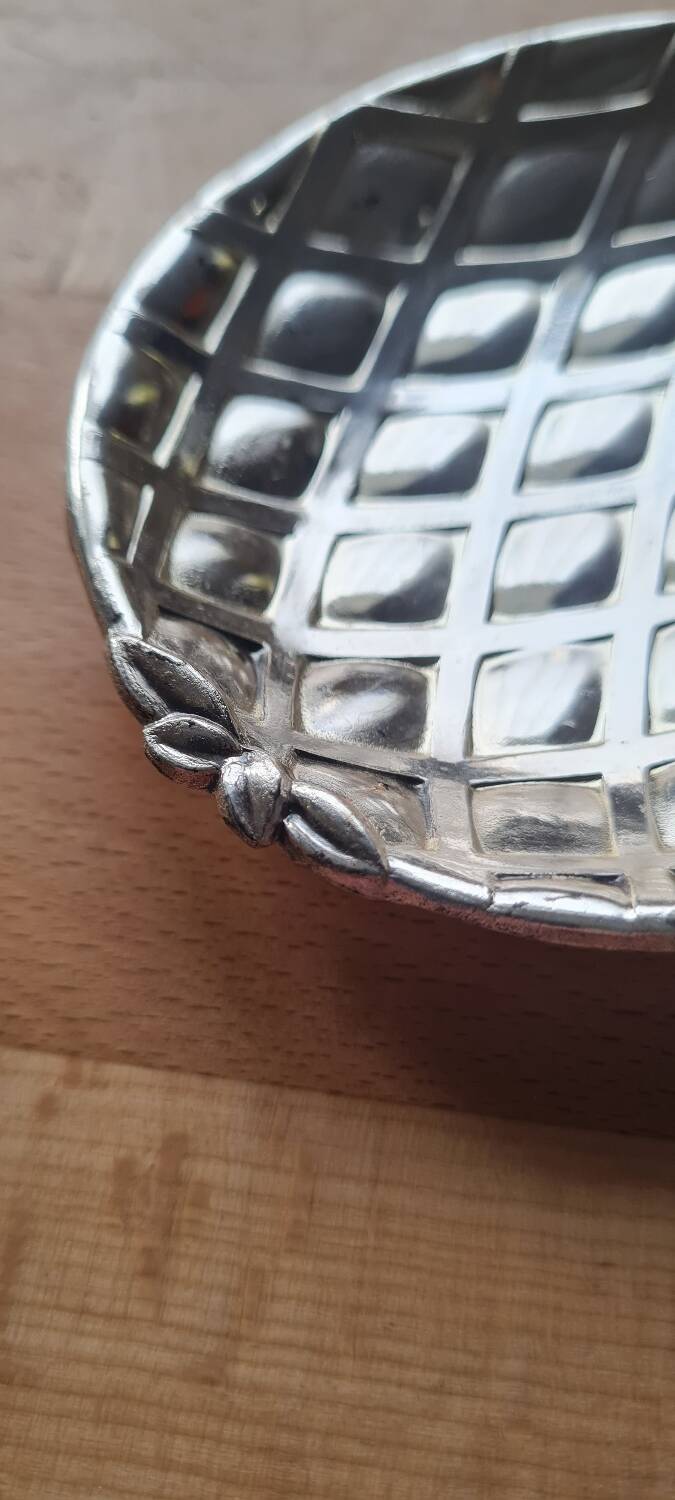 Pair of Silver-Plated Pineapple Trays, France, 1970s