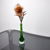 Green soliflor sommerso vase by seguso, murano, italy, 1970