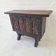 Arts of México Spanish colonial carved  painted console / sideboard, 1940s