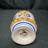 Gien, polychrome earthenware vase Renaissance XXth century