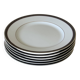6 Christofle dessert plates, vintage Parma model