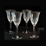 4 verres à vin en cristal ciselé Villeroy et Boch