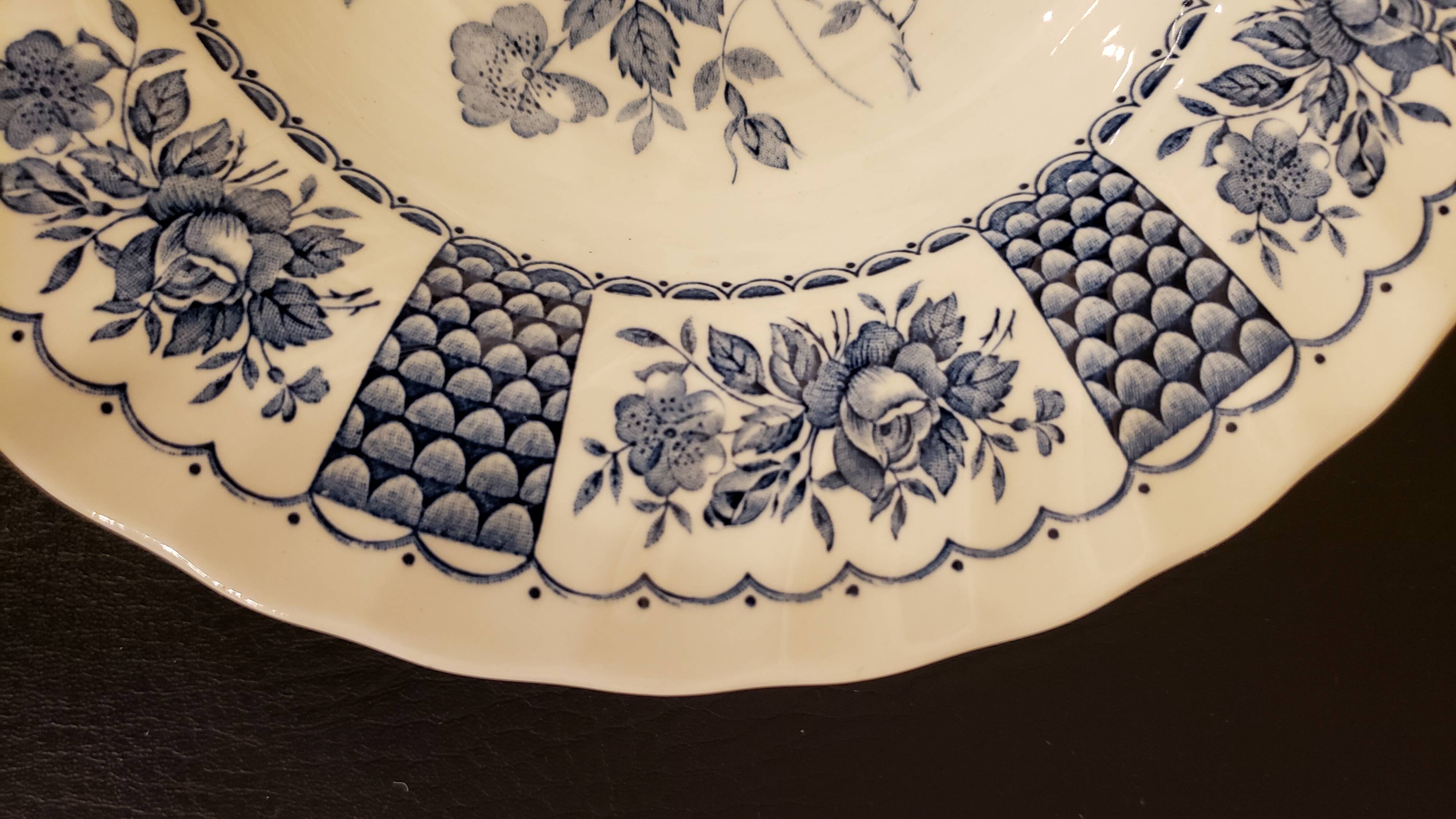 4 Melody Myott Ironstone soup plates 1982