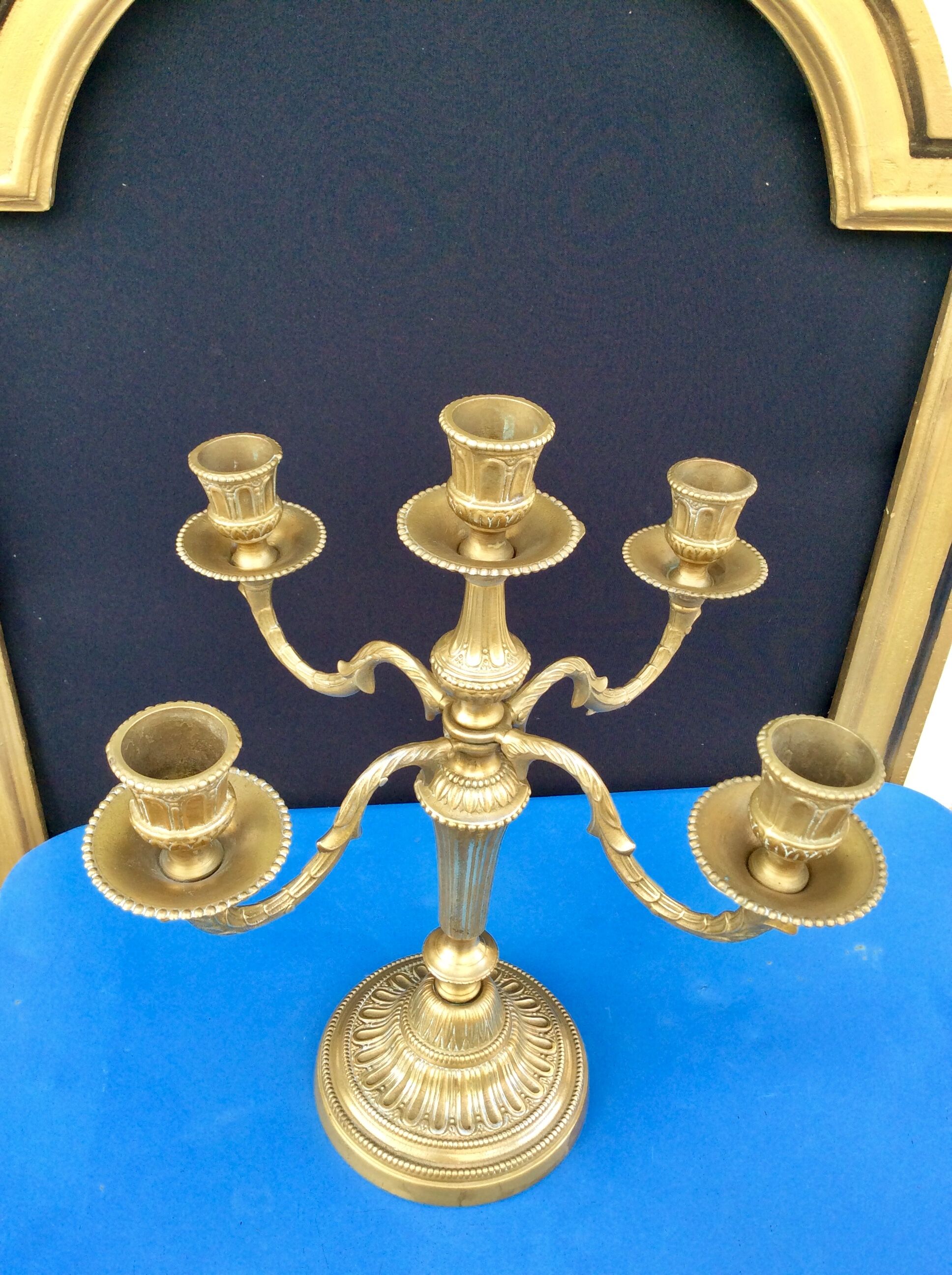 Pair of old candlesticks