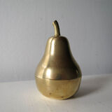 Brass pear-shaped box