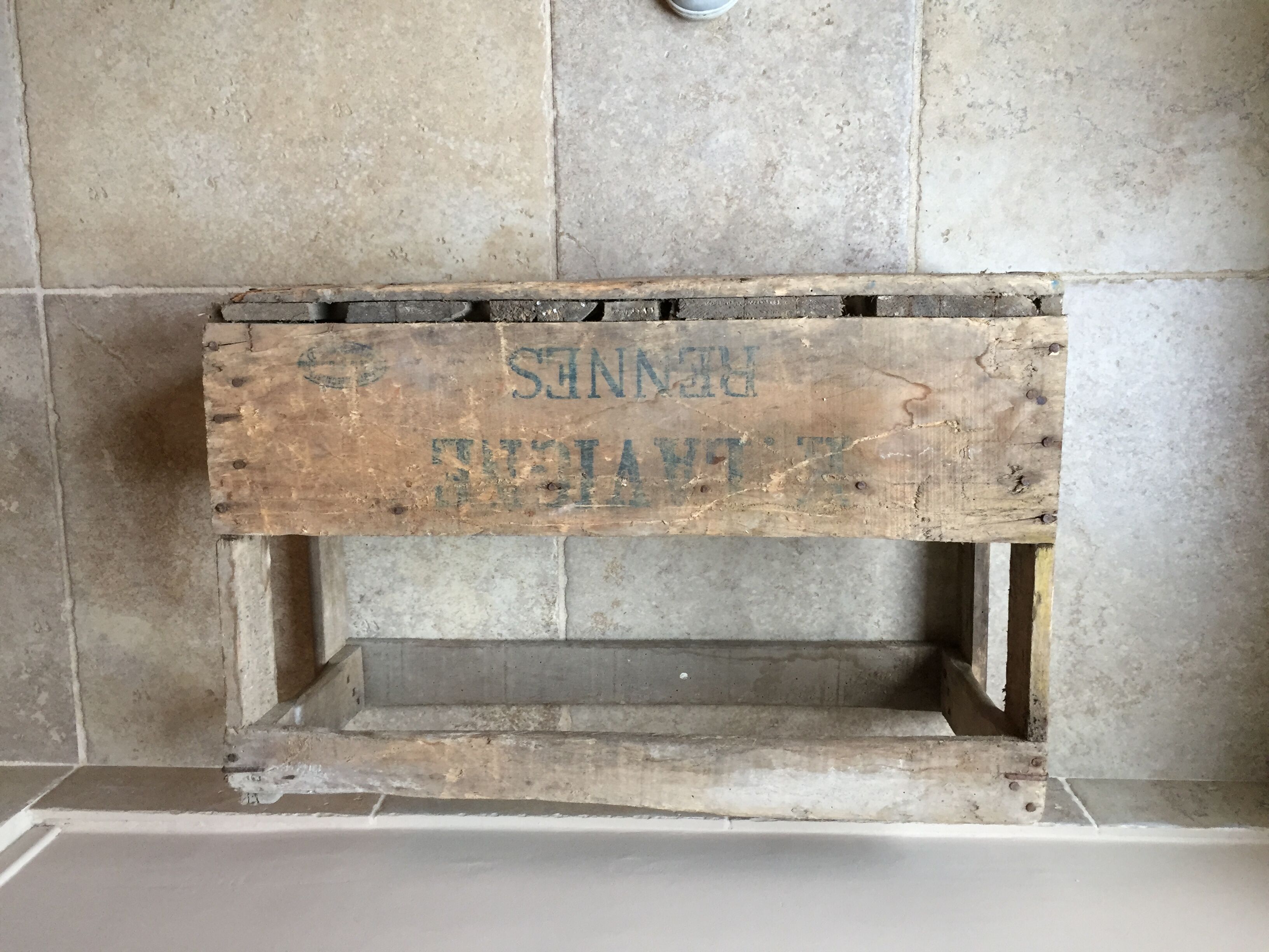 Porte bouteille vintage caisse en bois casier à bouteilles en bois de 10 emplacements