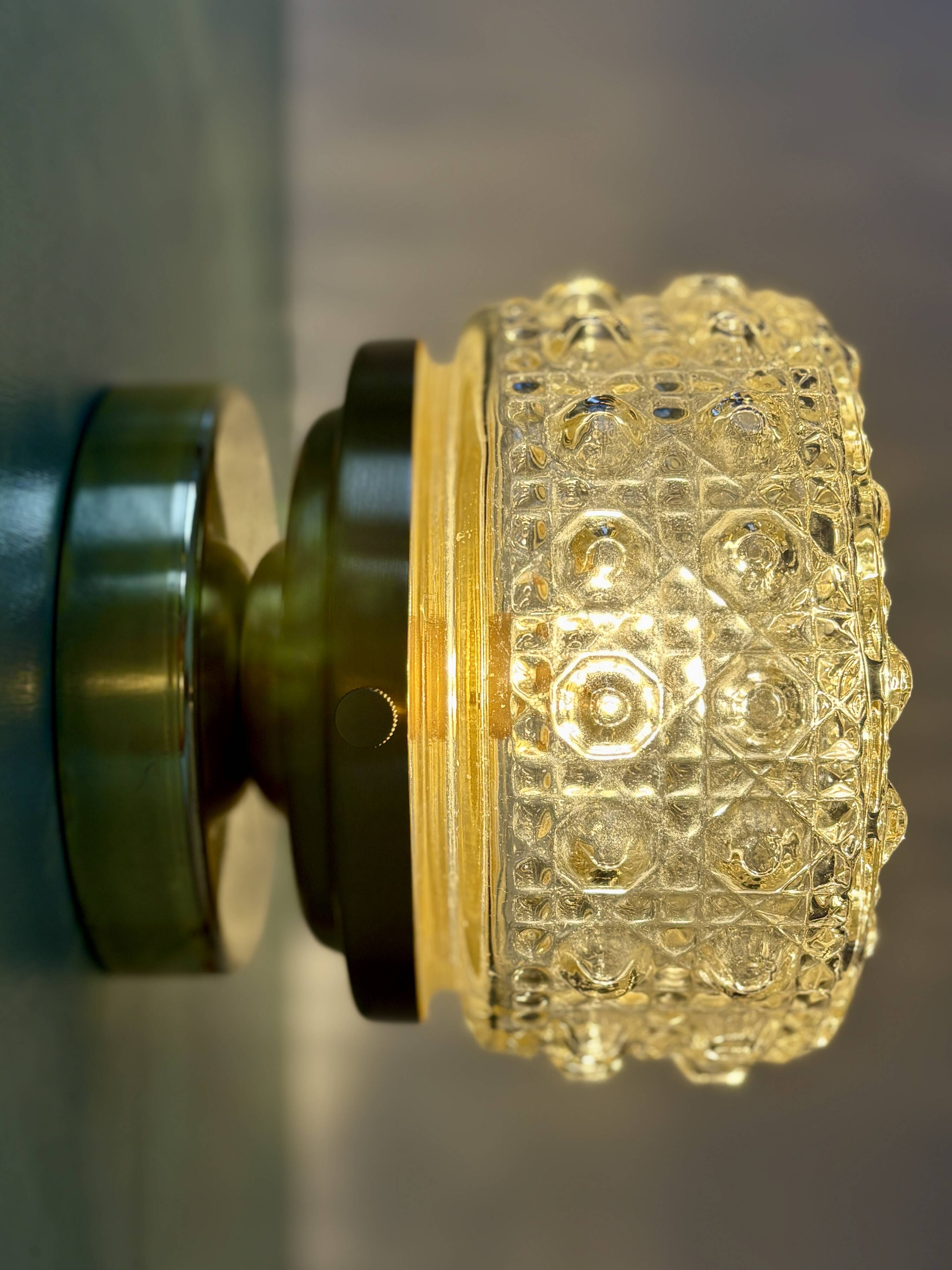 Vintage glass moulded globe wall/ceiling light.