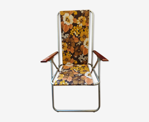 Chaise pliante de camping vintage
