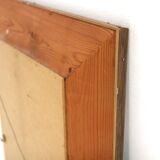 Miroir scandinave en teck et en métal, Suède, 1960, 122x62cm