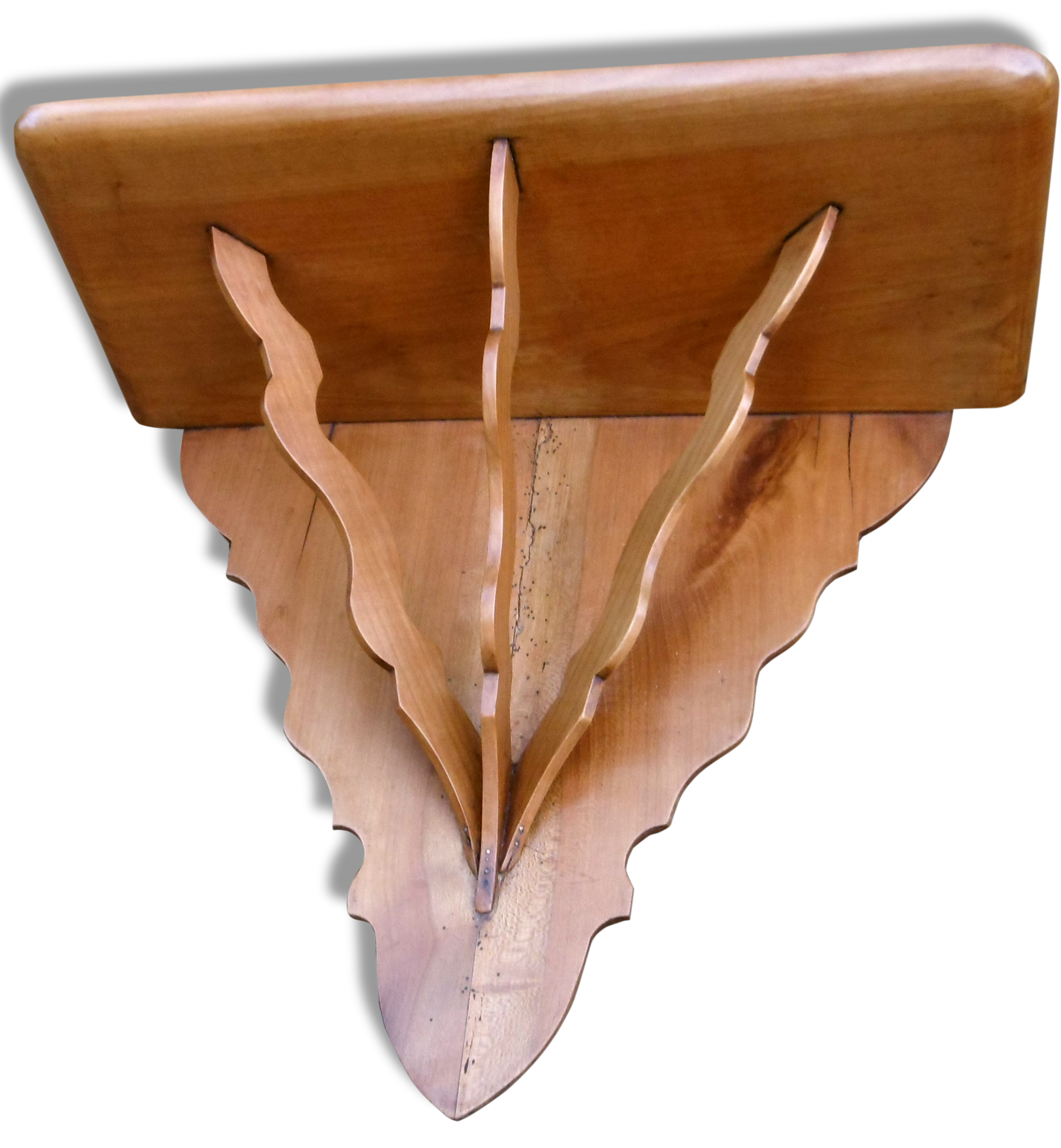 Old fruit wooden shelf